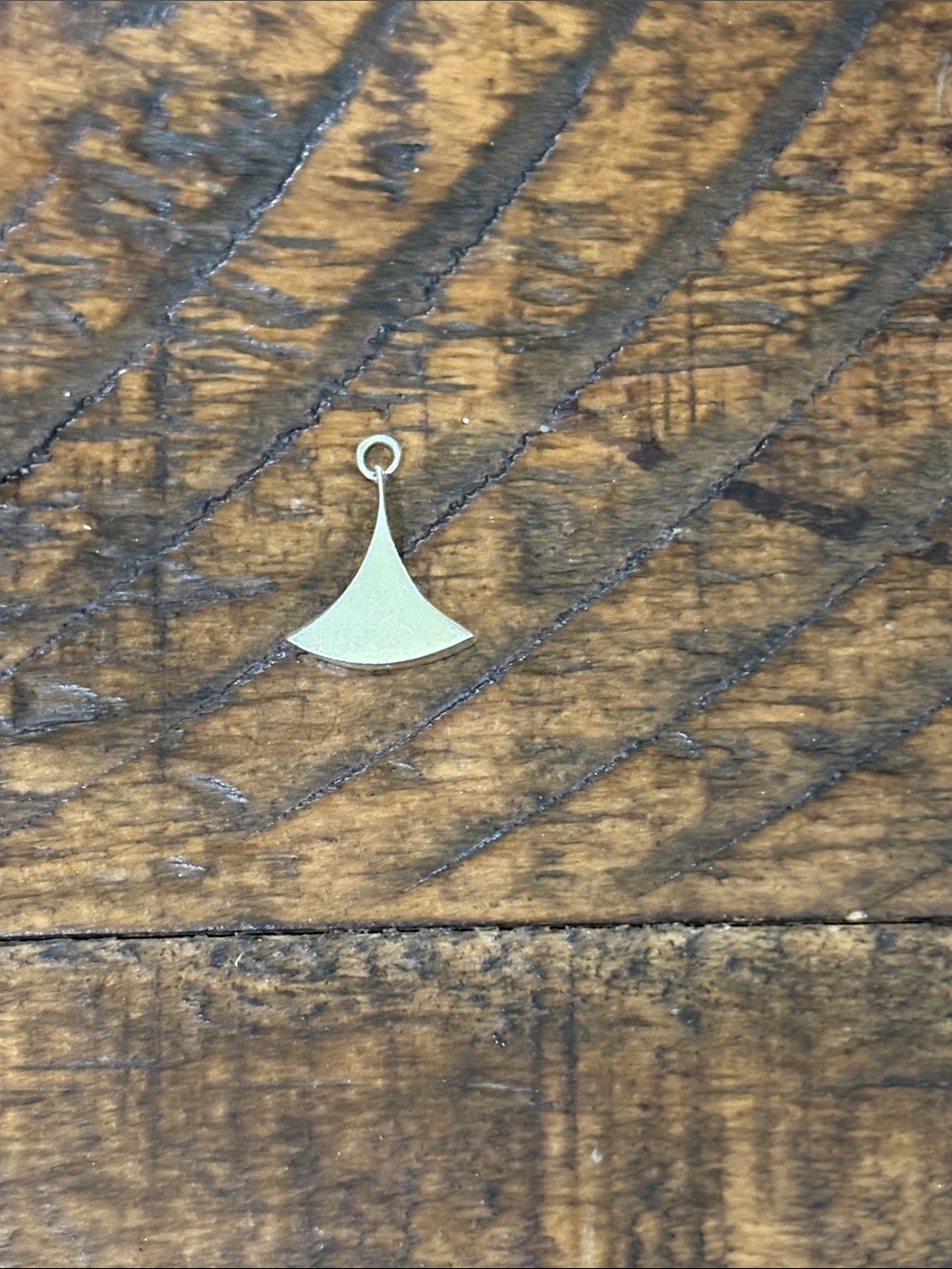 Sterling Silver Fan Pendant Charm Mexico